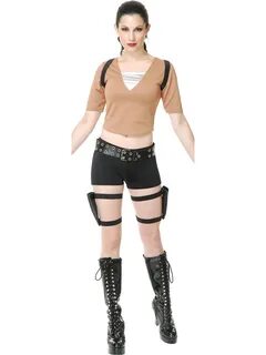 Charades Costumes Women's Small 5-7 Tomb Fighter Raider Lara
