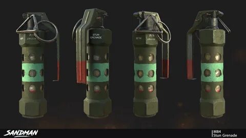 ArtStation - M84 Stun Grenade