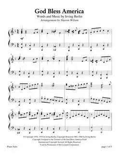 God Bless America Sheet Music Piano : Download and print in 