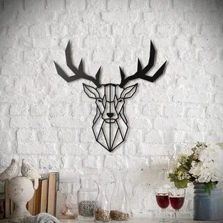 Deer Head Deer wall art, Animal wall art decor, Animal wall 