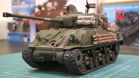 Стендовый моделизм: Танк Sherman M4A3E8 FURY Military, Milit