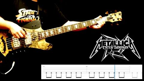 Metallica "Enter Sandman" bass cover with playalong tabs - Y