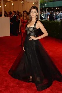 Nina Dobrev Vamps It Up on the Met Gala Red Carpet Nice dres