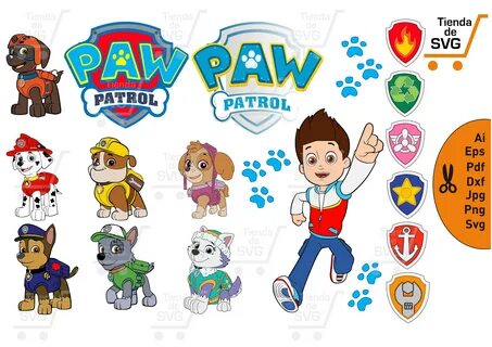 Free Paw Patrol Name Svg 186 SVG PNG EPS DXF File - The Ulti