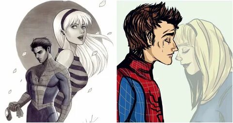 Spiderman And Gwen Stacy Art / This project is a collaborati