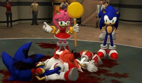 Amy Kills Sonicexe And White Sonic By Shadow Chan15 On Devia