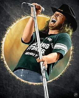 Ronnie Van Zant - Circle Series Digital Art by Rick Wiles Fi