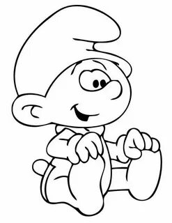 baby smurf coloring pages free printable Baby coloring pages