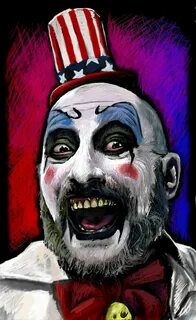 Captain Spaulding Horror movie art, Horror, Rob zombie