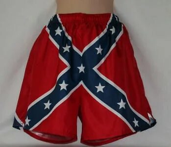 Mens Rebel Flag Swim Trunks Confederate Swimming Trunk