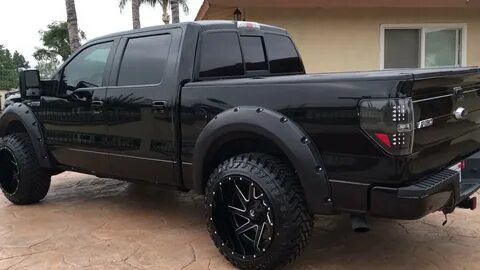 Ford F-150 22x14 Fuel renegades -70 offset on 35 inch tires.