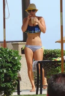 Kaley Cuoco in Bikini at a Pool in Mexico