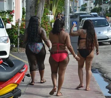 three big girls in cheeky bottom bikinis miami swim week 