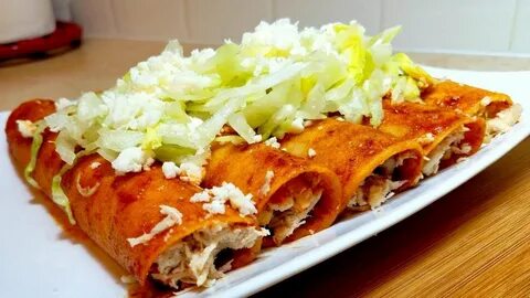 Enchiladas Rojas de Queso - YouTube