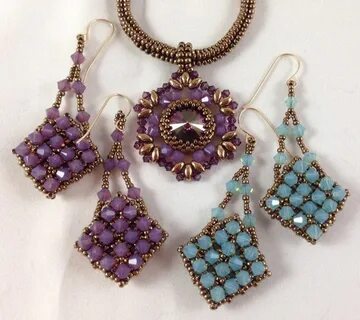 Crystal Dreams Earrings Jewelry patterns, Beaded bracelets, 