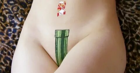 Lekkie #nsfw ale zabawne - tatuaż mario ;-)... - antygon - W