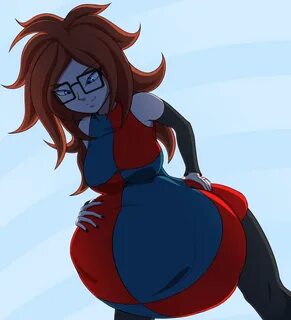 g4 :: Android 21's Belly Bulge Patreon Pin-Up #119 by Starcr