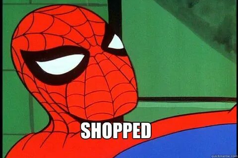 shopped - Spiderman look back - quickmeme