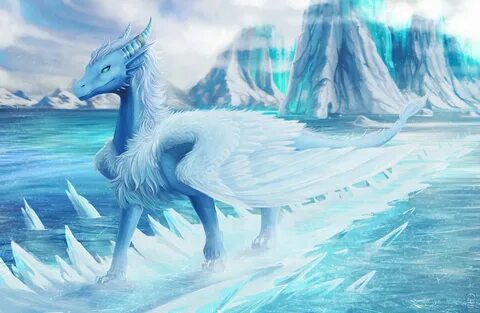 The bright ice Dragon Dragon pictures, Dragon artwork, Fanta