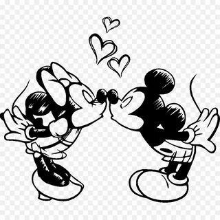 Unique Mickey Mouse And Minnie Mouse Black And White Drawing