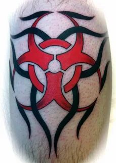 Biohazard tattoo by Rob Levis Tribal tattoos for men, Biohaz