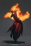 Fire/Water Genasi D&D Character Dump Character art, Concept 