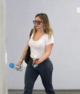 Hilary Duff Casual Style - Visiting an Office in Beverly Hil