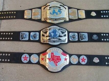 One of my favorite titles; WCCW championship Professional wr