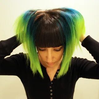 New Hair Blue and green ombre dip dye Melissa Morris Flickr