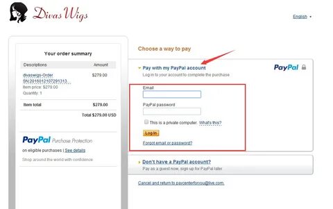 How to pay with paypal or credit card