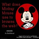 Tonight's Joke for Tomorrow's Students!⠀ What does Mickey Mo