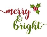 Merry And Bright SVG File