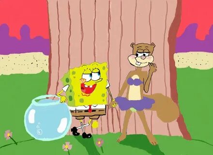 spongebob and sandy - bob esponja pantalones cuadrados fan A