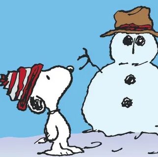 PEANUTS on Twitter: "Snoopy and his snowman. ❄ http://t.co/X