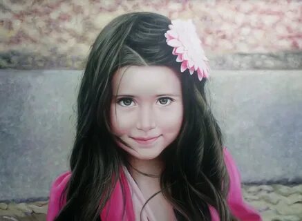 Lovely Little Girl, Painting by James Hunt Artmajeur