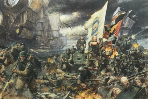 The Battle of Tyrok Fields - WARHAMMER ART Warhammer, Warham