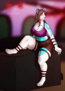 ...(TBIB) - anthro big breasts breasts cleavage clothed clothing female hi ...