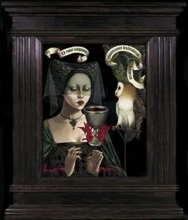 Madeline von Foerster Painting, Art, Owl painting