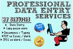 expert data entry worker for all format of data for $10 in 2