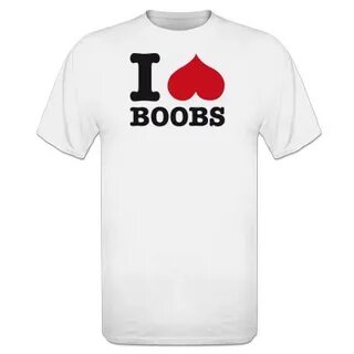I Love Boobs Stofftasche Shirtcity