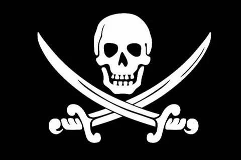 Пиратство это плохо. Рисунки черепа, Пиратский флаг, Тату на