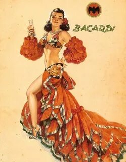 Bacardi Rum ad Vintage cuba, Bacardi, Havana nights party