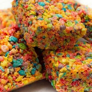 Fruity Pebble Krispy Treats