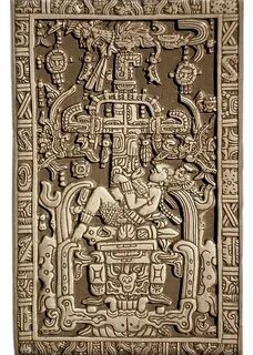 Pakal Maya sarcophagus lid Greeting Card by Tom Hill