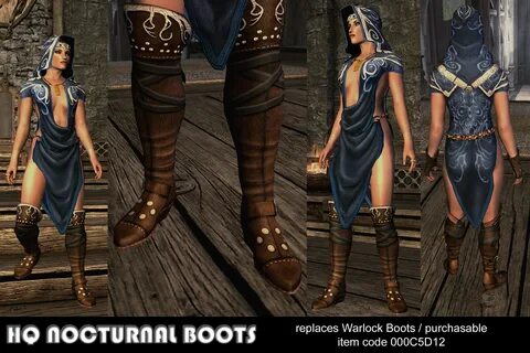 HQ Boots for 41 HQ Nocturnal Robes at Skyrim Nexus - Mods an