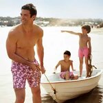 Matching father & son swimwear shorts from Tom & Teddy - per