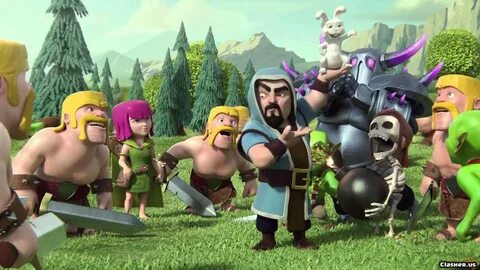 wizard rabbit, wall breaker, archer, barbarian, pekka - Clas