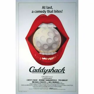 "Caddyshack" Film poster, 1980 Caddyshack movie, 80s movie p