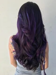Purple hair, dark violet hair, mermaid hair, unicorn hair, g