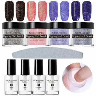 Купить NICOLE DIARY Dipping Nail Powder Glitter Pigment Nail